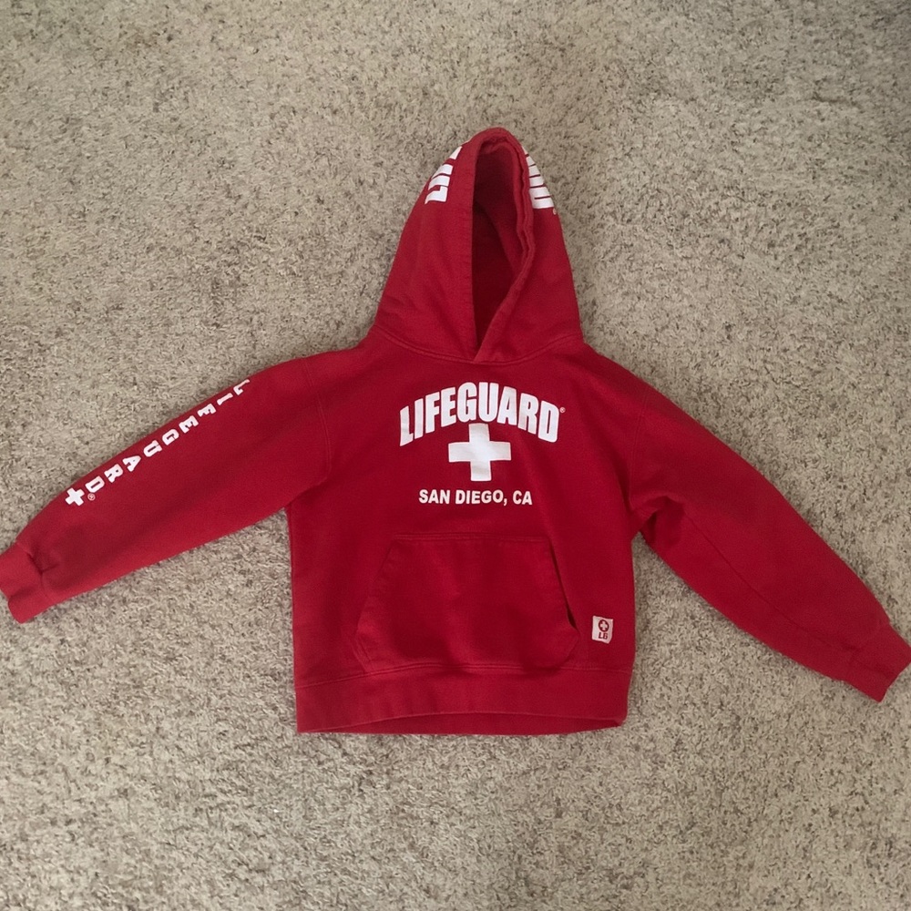Red San Diego Lifeguard Sweatshirt